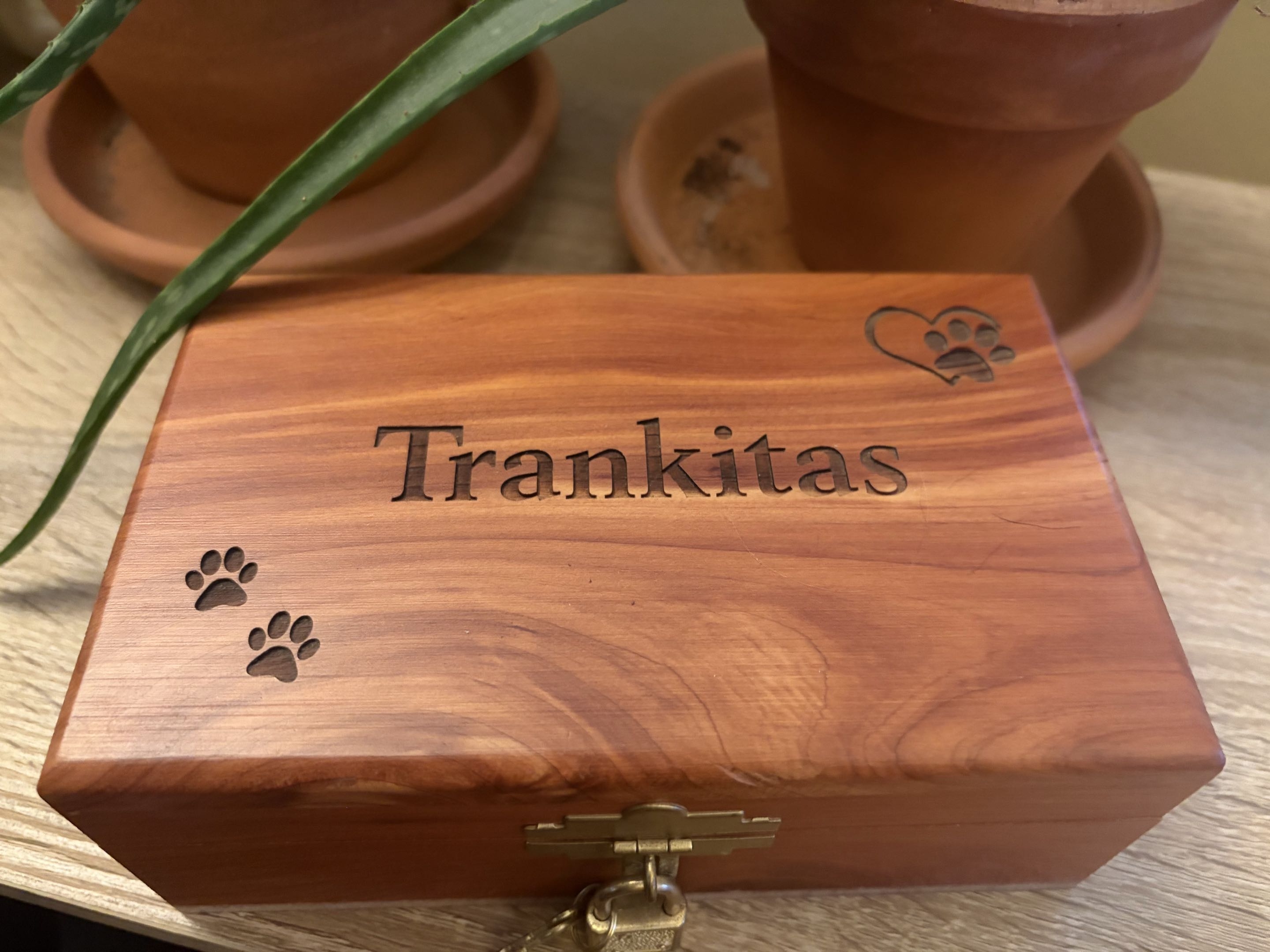 Engraved Wooden Keepsake Box